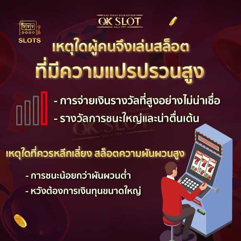 เกมสล็อตที่มีความผันผวนสูง เหมาะแก่การเข้าเล่น และทำเงินที่สุด เหตุผลที่คนนิยมเล่นสล็อตที่มีความผันผวนสูง